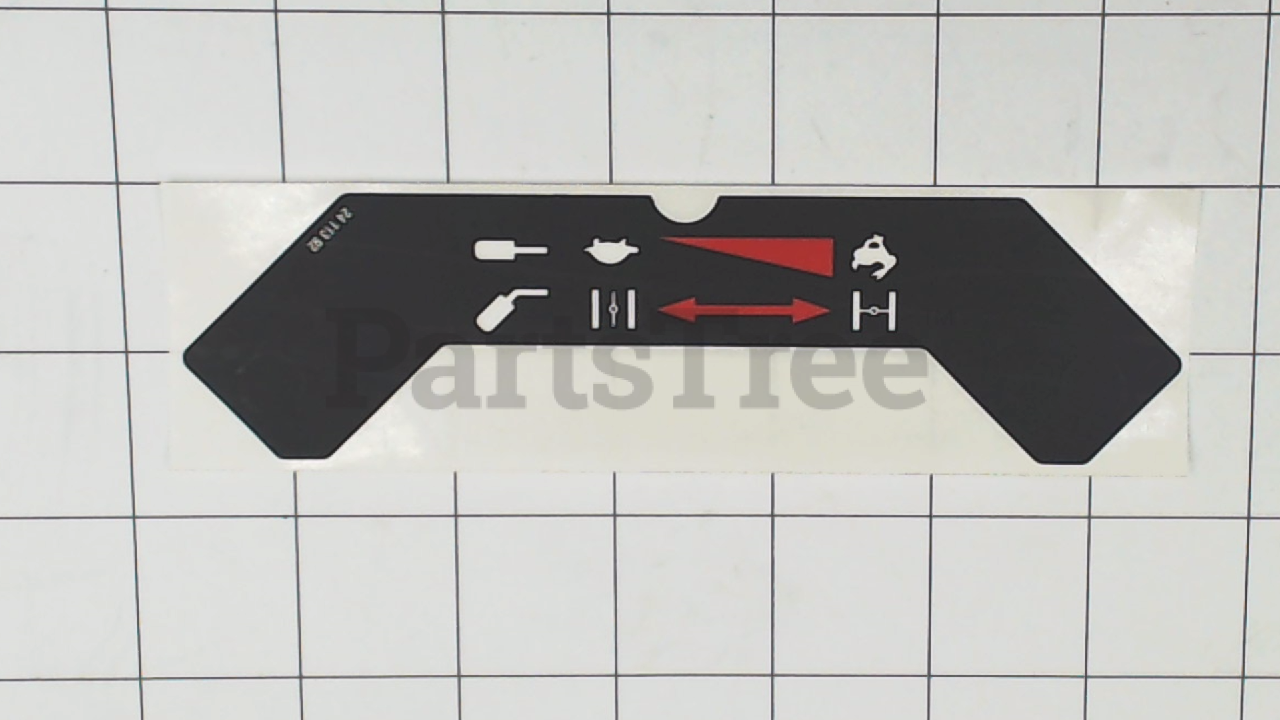 KOH 24-113-92-S - DECAL, CONTROL PAN (Slide 1 of 1)